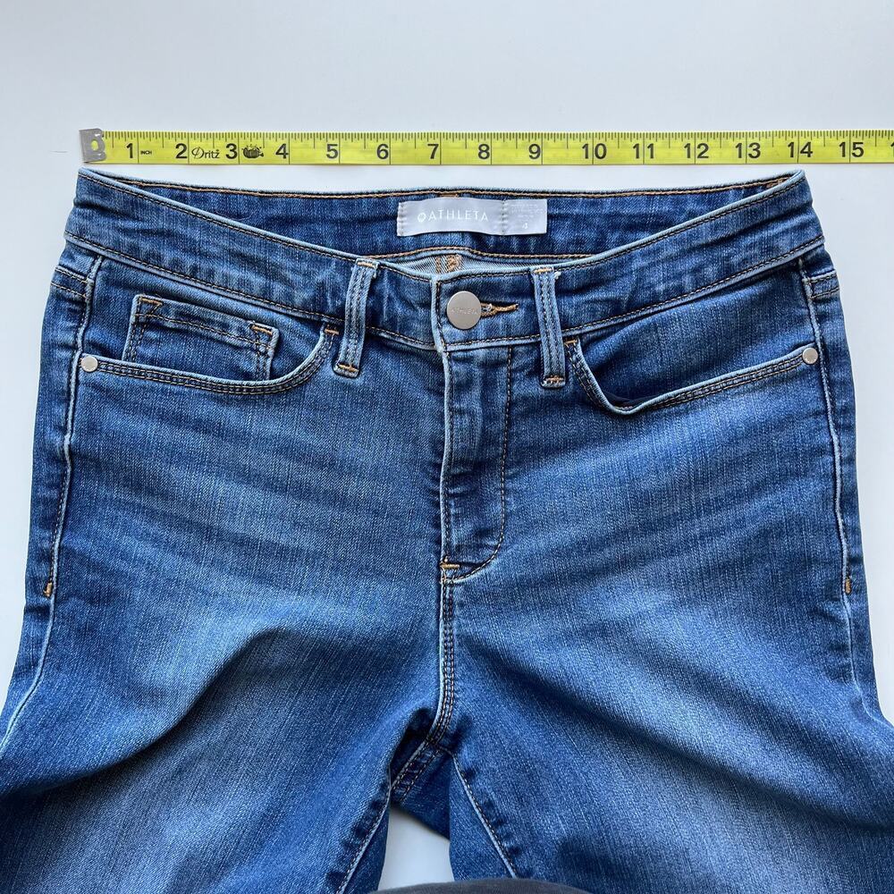 Athleta Skinny Medium Wash Denim Jeans Womens Size 4 Casual - Picture 5 of 12